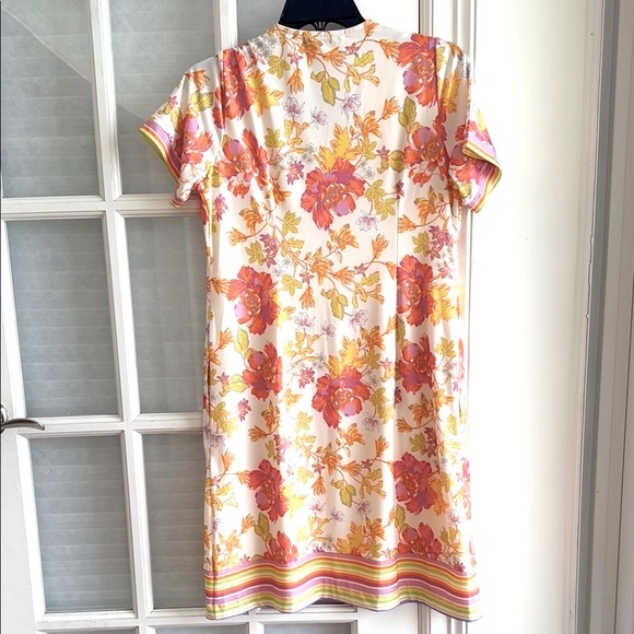 Hale Bob V Neck Dress AbsolutelySuitable Floral  Pockets Travel Small NWT - Picture 2 of 16